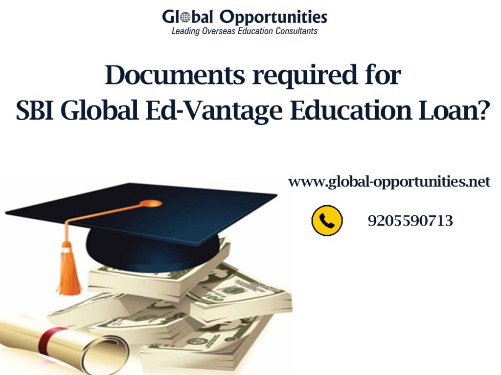 Documents required for SBI Global Ed-Vantage Education Loan