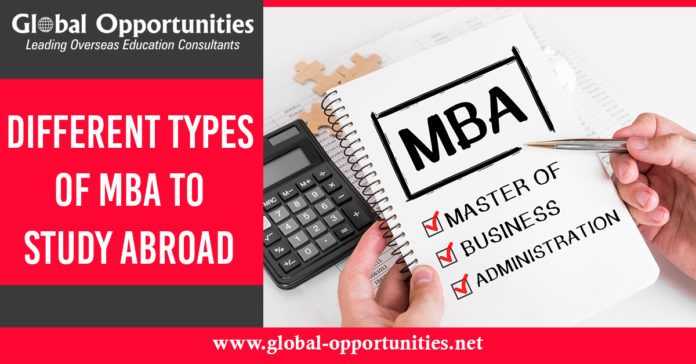 Different Types of MBA to Study Abroad